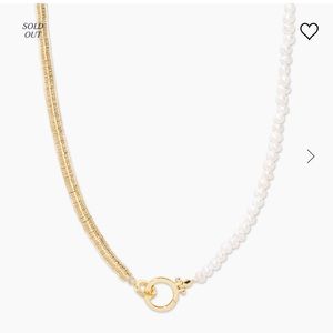 Gorjana Margot Pearl asymmetrical necklace